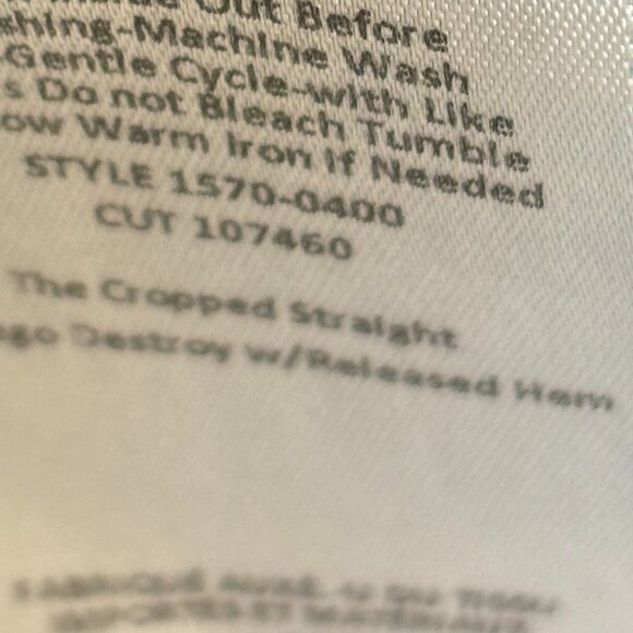 Current Elliot - The Cropped Straight w/Released Hem - Size 31 - Picture 4 of 15